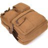 Коричневий рюкзак з текстилю з відділом під ноутбук Vintage (20619) - 3