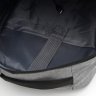 Великий чоловічий рюкзак із сірого текстилю з сумкою та гаманцем у комплекті Monsen (22154) - 5