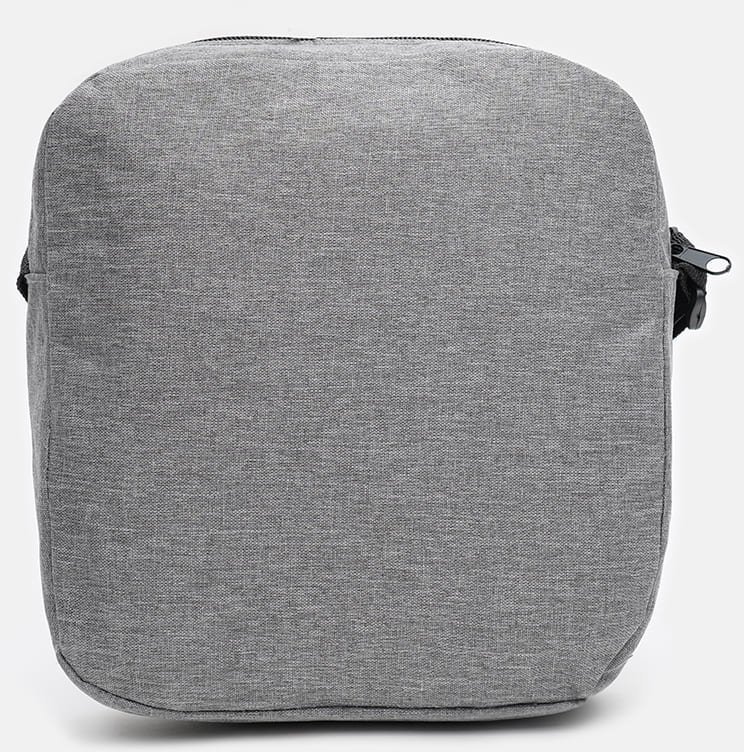 Великий чоловічий рюкзак із сірого текстилю з сумкою та гаманцем у комплекті Monsen (22154)