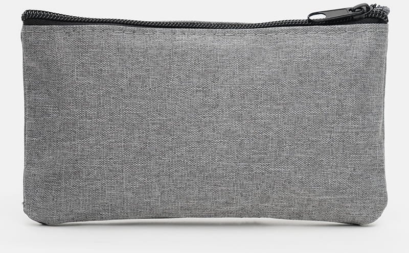 Большой мужской рюкзак из серого текстиля с сумкой и кошельком в комплекте Monsen (22154)