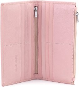 Рожевий жіночий купюрник із натуральної шкіри на магнітах ST Leather 1767423