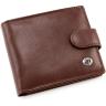 Чоловічий гаманець коричневого кольору на кнопці ST Leather (16550) - 1