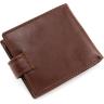 Мужской кошелек коричневого цвета на кнопке ST Leather (16550) - 2