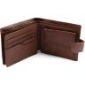 Чоловічий гаманець коричневого кольору на кнопці ST Leather (16550) - 5