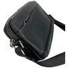Мужская горизонтальная сумка-мессенджер из натуральной кожи флотар черного цвета Tiding Bag 77623 - 5