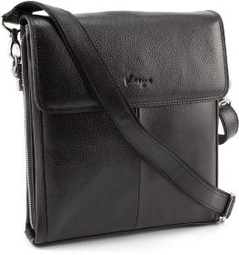 Кожаная вместительная сумка для делового мужчины KARYA (0756-45)