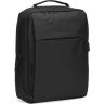 Вместительный мужской рюкзак из качественного полиэстера черного цвета Monsen (22134) - 1