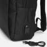 Вместительный мужской рюкзак из качественного полиэстера черного цвета Monsen (22134) - 5