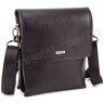Шкіряна чоловіча сумка чорного кольору KARYA (0785-45) - 1