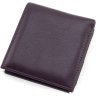 Женский фиолетовый кошелек маленького размера на кнопке Marco Coverna 68623 - 4