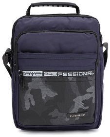 Мужская текстильная сумка на два отделения Monsen 88723 Синяя