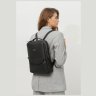 Чорний жіночий класичний рюкзак із натуральної шкіри флотар BlankNote Cooper 78923 - 2