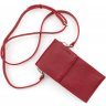 Красная женская сумка-кошелек из натуральной кожи Grande Pelle (15469) - 7