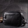 Черная женская сумка из натуральной стеганой кожи с плечевым ремешком Vintage 2422387 - 7