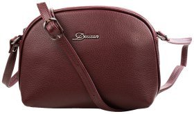 Компактная женская сумка из качественной кожи бордового цвета Desisan 81424