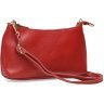 Женская красная сумка из натуральной кожи среднего размера Keizer (15696) - 1