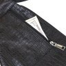 Черная мужская сумка-слинг из натуральной кожи с тиснением под змею Vintage (20696) - 5