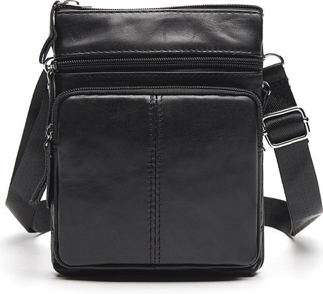 Шкіряна чоловіча маленька сумка через плече VINTAGE STYLE (14607) modnotak фото №1