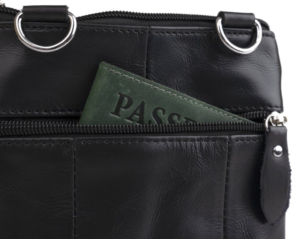 Шкіряна чоловіча маленька сумка через плече VINTAGE STYLE (14607) modnotak фото №7