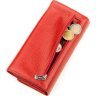 Класичний жіночий гаманець із натуральної шкіри червоного кольору KARYA (2417255) - 6