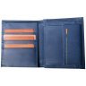 Шкіряний чоловічий гаманець Beverly Hills синього кольору Vip Collection 102524 modnotak фото - 4