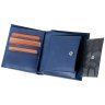 Шкіряний чоловічий гаманець Beverly Hills синього кольору Vip Collection 102524 modnotak фото - 5