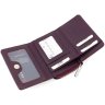 Женский кожаный кошелек фиолетового цвета KARYA (1157-242) - 6