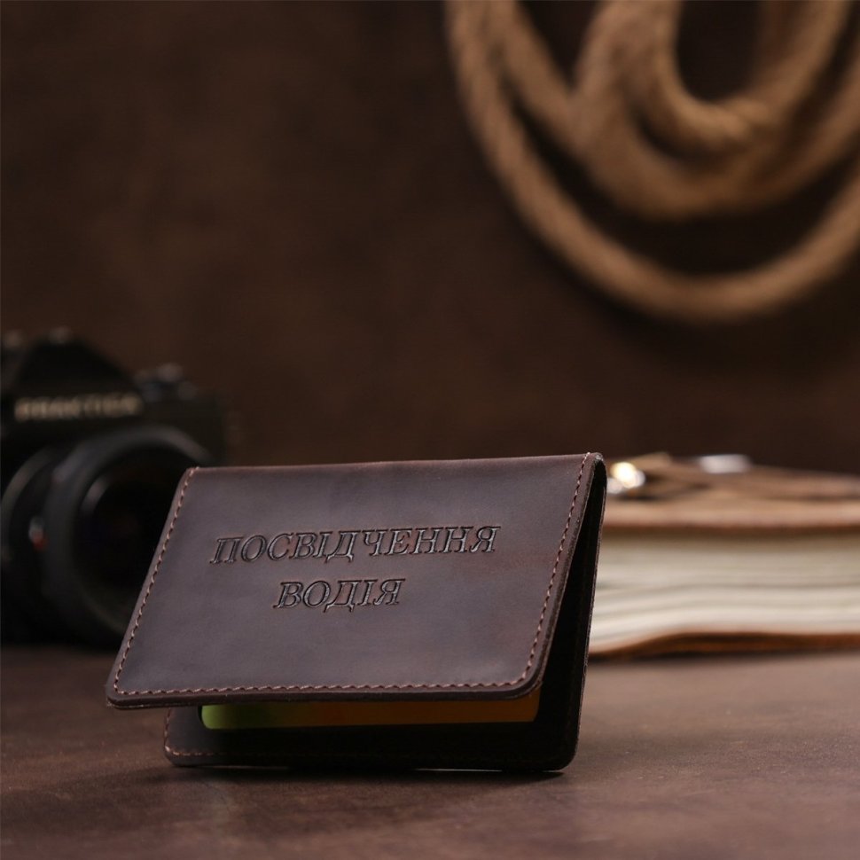 Шкіряна коричнева обкладинка для прав водія Shvigel (2413925) фото №18 Шкіряна коричнева обкладинка для прав водія Shvigel (2413925) modnotak фото №18