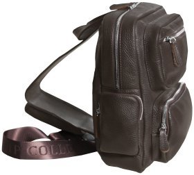 Мужской рюкзак из кожи флотар Vip Collection 102624 (коричневый)