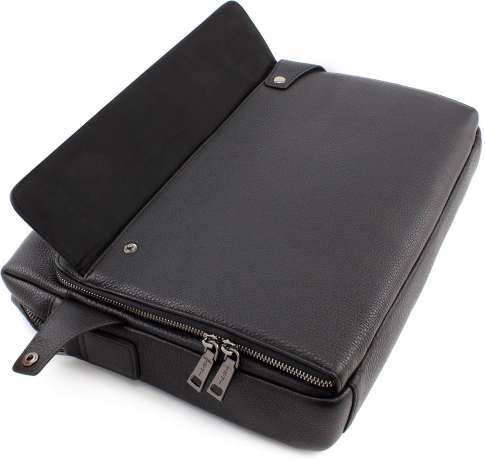 Фірмова ділова шкіряна сумка під ноутбук з відділенням для документів А4 - H.T. Leather Bag Collection (10207)
