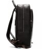 Кожаный мужской рюкзак с зернистой фактурой в темно-коричневом цвете Bexhil (19861) - 4