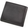 Компактне чоловіче портмоне з натуральної шкіри чорного кольору Bond Non (10631) - 4