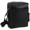 Мужская сумка-планшет черного цвета из натуральной кожи через плечо Tiding Bag (15907) - 1