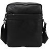 Мужская сумка-планшет черного цвета из натуральной кожи через плечо Tiding Bag (15907) фото №2 Мужская сумка-планшет черного цвета из натуральной кожи через плечо Tiding Bag (15907) modnotak фото - 2