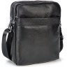 Мужская сумка-планшет черного цвета из натуральной кожи через плечо Tiding Bag (15907) - 6