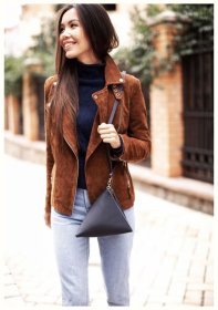 Темно-синяя кожаная сумка-косметичка на молниевой застежке BlankNote Пирамида (12718)