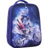 Синий школьный рюкзак для мальчиков из текстиля с принтом Bagland (53824) - 1
