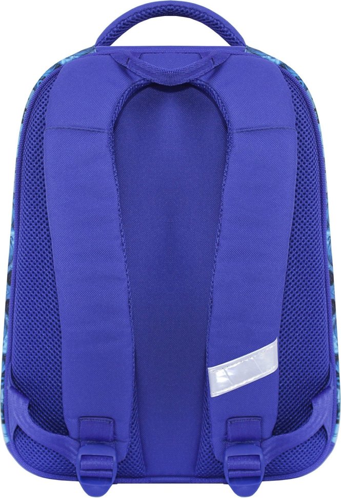 Синий школьный рюкзак для мальчиков из текстиля с принтом Bagland (53824)