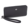 Чорний жіночий гаманець горизонтального типу із фактурної шкіри ST Leather 73824