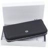 Чорний жіночий гаманець горизонтального типу із фактурної шкіри ST Leather 73824 - 7