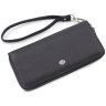 Чорний жіночий гаманець горизонтального типу із фактурної шкіри ST Leather 73824 - 3