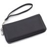 Чорний жіночий гаманець горизонтального типу із фактурної шкіри ST Leather 73824 - 4