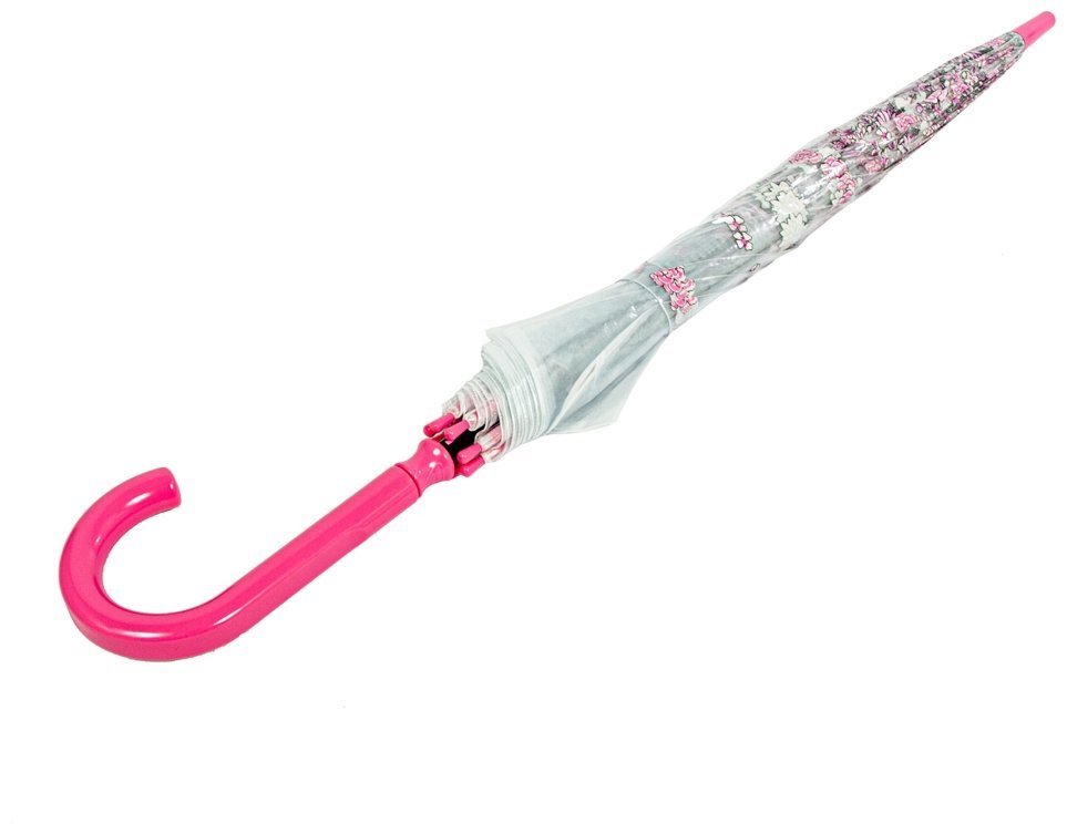 Зонт-трость женский Fulton L042 Birdcage-2 Sketchy Springs (прозрачный с принтом цветов) 93924 modnotak фото №7