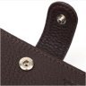 Горизонтальне чоловіче портмоне з натуральної шкіри флотар коричневого кольору BOND (2422007) - 3