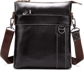 Популярная сумка на плечо коричневого цвета из натуральной кожи Vintage (20025)