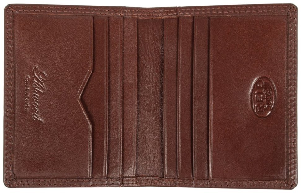 Мужской кожаный картхолдер светло-коричневого цвета Ashwood 94424 фото №3 Мужской кожаный картхолдер светло-коричневого цвета Ashwood 94424 modnotak фото №3