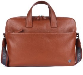 Мужская кожаная сумка для работы и ноутбука до 15&quot; Brampton London Commandeer 94524 рыжего цвета