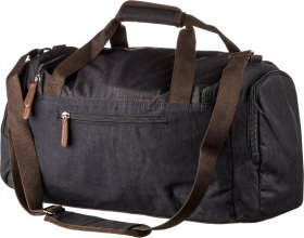 Текстильна дорожня сумка чорного кольору Vintage (20136)