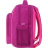 Школьный рюкзак для девочек из текстиля в малиновом цвете с принтом Bagland 55524 - 2
