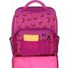 Шкільний рюкзак для дівчаток із текстилю в малиновому кольорі з принтом Bagland 55524 - 4